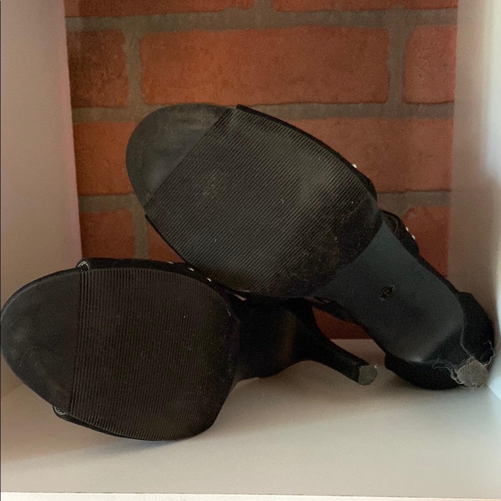 Worthington Black Stiletto Heels with Studded Straps - Picture 4 of 9